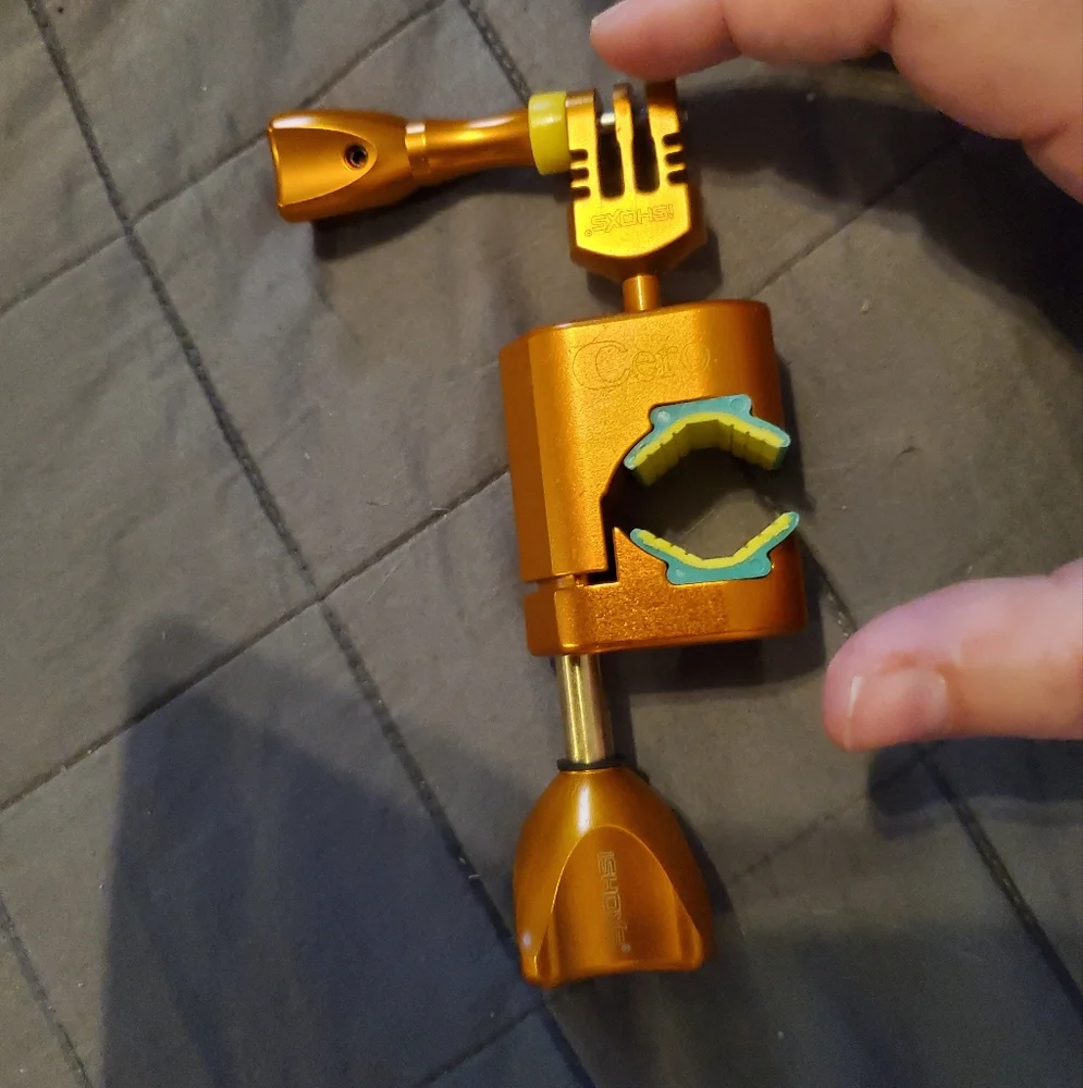 Cero Gold and Yellow Camera Clamp